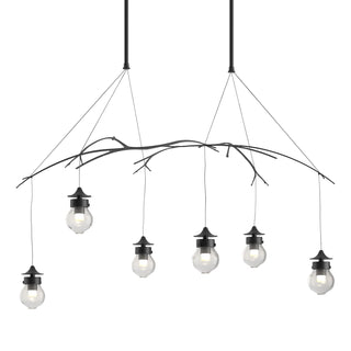 Buy black-with-clear-glass-zm-glass-and-clear-shade Kiwi Pendant by Hubbardton Forge