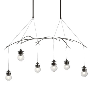 Buy oil-rubbed-bronze-with-clear-glass-zm-glass-and-clear-shade Kiwi Pendant by Hubbardton Forge