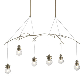 Buy soft-gold-with-clear-glass-zm-glass-and-clear-shade Kiwi Pendant by Hubbardton Forge