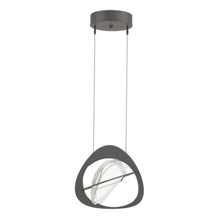 Buy natural-iron-with-clear-glass-zm-glass-and-clear-shade Venn Pendant by Hubbardton Forge