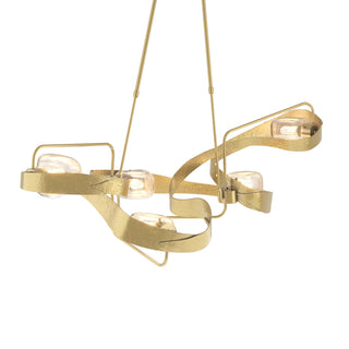 Buy modern-brass-with-clear-glass-zm-glass-and-clear-shade Graffiti Pendant by Hubbardton Forge