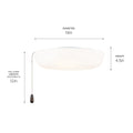 Outdoor (Damp) Fan Light Kit by Kichler