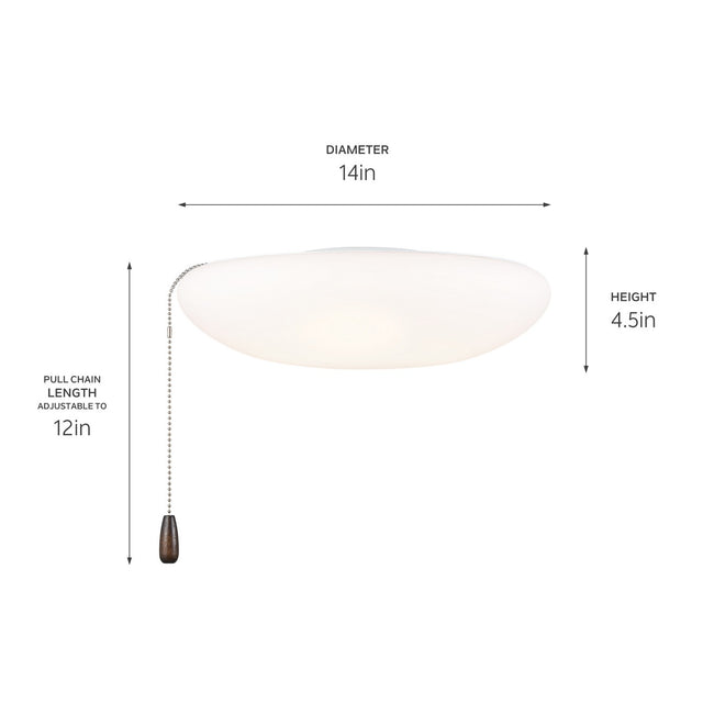 Outdoor (Damp) Fan Light Kit by Kichler