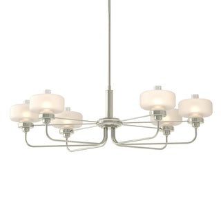 Buy sterling-with-clear-glass-with-frosted-diffuser-ye-glass-and-clear-shade Nola Pendant by Hubbardton Forge