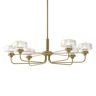 Buy modern-brass-with-clear-glass-zm-glass-and-clear-shade Nola Pendant by Hubbardton Forge