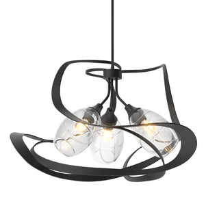 Buy black-with-clear-glass-zm-glass-and-clear-shade Nest Pendant by Hubbardton Forge