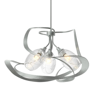 Buy vintage-platinum-with-clear-glass-zm-glass-and-clear-shade Nest Pendant by Hubbardton Forge