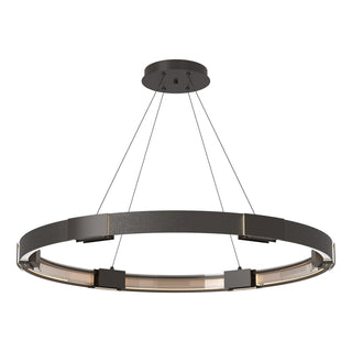 Buy oil-rubbed-bronze-with-clear-glass-zm-glass-and-clear-shade Aura Pendant by Hubbardton Forge