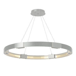 Buy vintage-platinum-with-clear-glass-zm-glass-and-clear-shade Aura Pendant by Hubbardton Forge