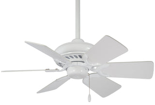 Buy white-finish-with-white-blades Supra Ceiling Fan by Minka Aire