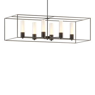 Buy oil-rubbed-bronze-with-opal-glass-gg-glass-and-white-shade Portico Pendant by Hubbardton Forge