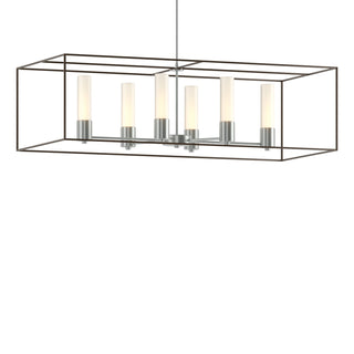 Buy vintage-platinum-with-opal-glass-gg-glass-and-white-shade Portico Pendant by Hubbardton Forge
