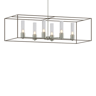Buy sterling-with-seeded-clear-glass-ii-glass-and-clear-seedy-shade Portico Pendant by Hubbardton Forge