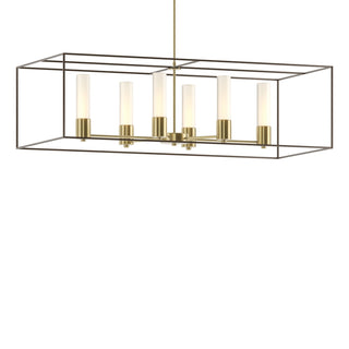 Buy modern-brass-with-opal-glass-gg-glass-and-white-shade Portico Pendant by Hubbardton Forge