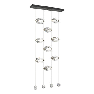 Buy black-and-clear-textured-shade Gatsby Pendant by Hubbardton Forge