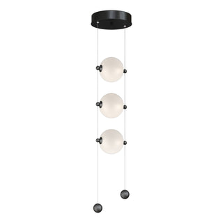 Buy ink-with-opal-glass-gg-glass-and-white-shade Abacus Pendant by Hubbardton Forge