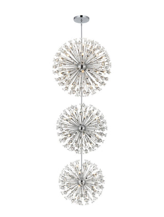 Buy chrome-and-clear-shade Vera Chandelier by Elegant Lighting