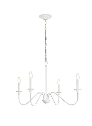 Buy white Rohan Chandelier by Elegant Lighting