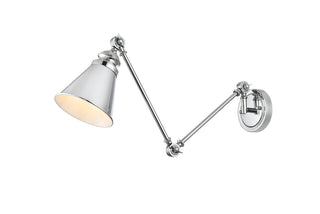 Buy chrome Ledger Outdoor (Damp) Sconce by Elegant Lighting