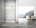 Tempered Glass and Metal Shower Door Accessory by Elegant Lighting