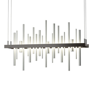Buy oil-rubbed-bronze-and-metal-shade Cityscape Pendant by Hubbardton Forge