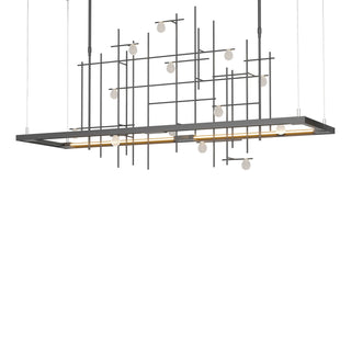 Buy black-with-clear-bubble-glass-yg-glass-and-clear-shade Four Seasons Pendant by Hubbardton Forge