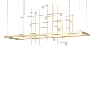 Buy soft-gold-with-clear-bubble-glass-yg-glass-and-clear-shade Four Seasons Pendant by Hubbardton Forge
