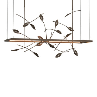 Buy bronze-and-white-shade Four Seasons Pendant by Hubbardton Forge