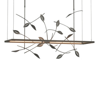 Buy natural-iron-and-white-shade Four Seasons Pendant by Hubbardton Forge