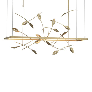 Buy soft-gold-and-white-shade Four Seasons Pendant by Hubbardton Forge
