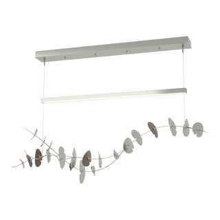 Buy sterling-and-white-shade Lily Pendant by Hubbardton Forge