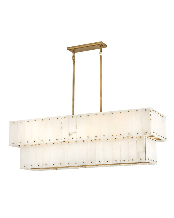 Fredrick Ramond - FR47756BNG - LED Linear Chandelier - Simone - Burnished Gold from Lighting & Bulbs Unlimited in Charlotte, NC