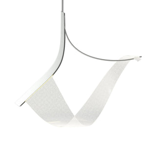Buy vintage-platinum-and-white-shade Sling Pendant by Hubbardton Forge