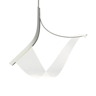 Buy sterling-and-white-shade Sling Pendant by Hubbardton Forge