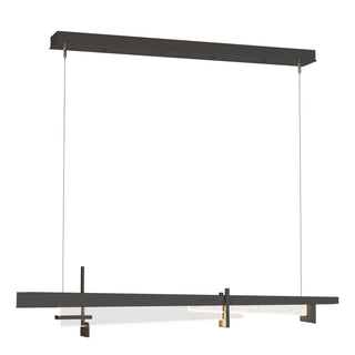 Buy dark-smoke-with-clear-glass-zm-glass-and-clear-shade Tenon Pendant by Hubbardton Forge