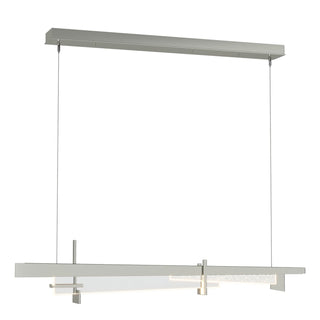 Buy sterling-with-clear-glass-zm-glass-and-clear-shade Tenon Pendant by Hubbardton Forge