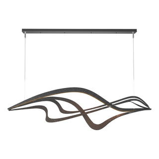 Buy black Crossing Waves Pendant by Hubbardton Forge