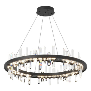 Buy black-and-clear-shade Solitude Pendant by Hubbardton Forge