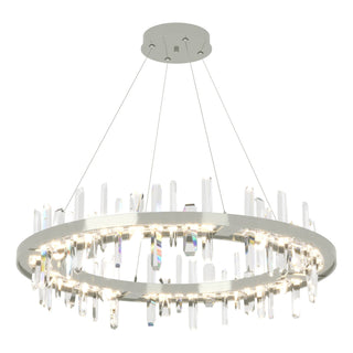 Buy sterling-and-clear-shade Solitude Pendant by Hubbardton Forge