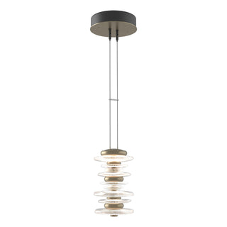 Buy soft-gold-and-multicolor-shade Cairn Pendant by Hubbardton Forge