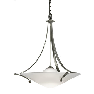 Buy sterling-with-opal-glass-gg-glass-and-white-shade Antasia Pendant by Hubbardton Forge