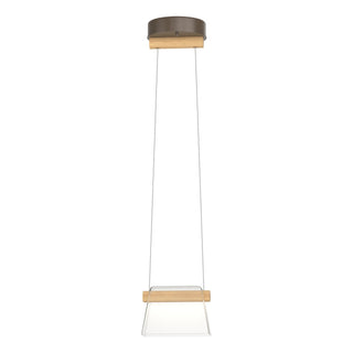 Buy bronze-with-clear-glass-zm-glass-and-clear-shade Cowbell Mini Pendant by Hubbardton Forge