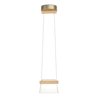 Buy soft-gold-with-clear-glass-zm-glass-and-clear-shade Cowbell Mini Pendant by Hubbardton Forge