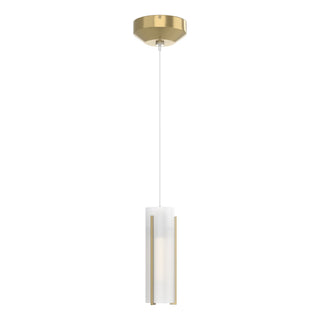 Buy modern-brass-with-opal-glass-gg-glass-and-white-shade Exos Glass Mini Pendant by Hubbardton Forge
