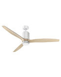 3-Blades Facet Outdoor (Damp) Ceiling Fan with Light by Hinkley