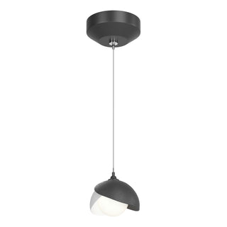 Buy black-with-opal-glass-gg-glass Brooklyn Pendant by Hubbardton Forge