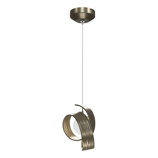 Buy soft-gold Riza Pendant by Hubbardton Forge