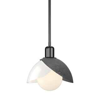 Buy ink-with-white-art-glass-bb-glass Brooklyn Pendant by Hubbardton Forge