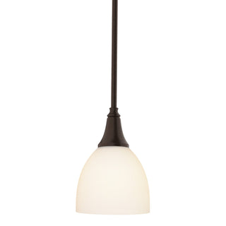 Buy oil-rubbed-bronze-with-opal-glass-gg-glass-and-white-shade Trumpet Pendant by Hubbardton Forge