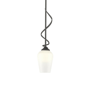Buy natural-iron-with-opal-glass-gg-glass-and-white-shade Flora Mini Pendant by Hubbardton Forge